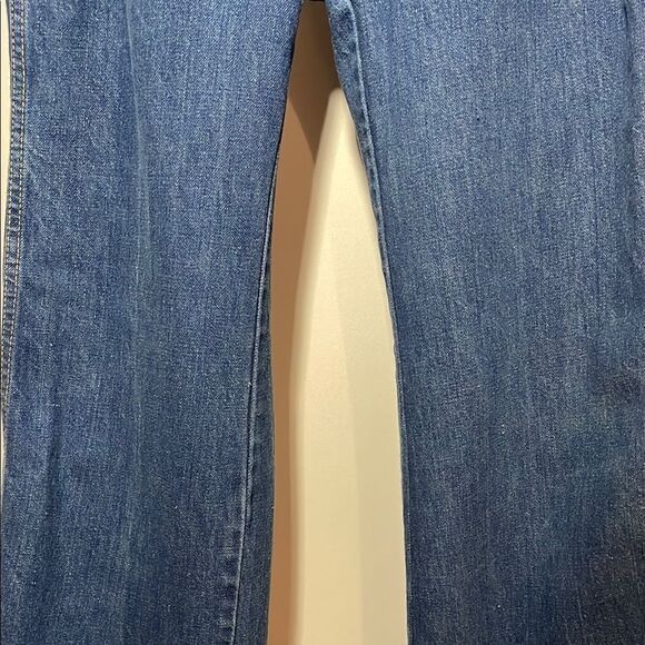 Vintage Classic Blue Flare Wide Leg Jeans - Picture 3 of 11